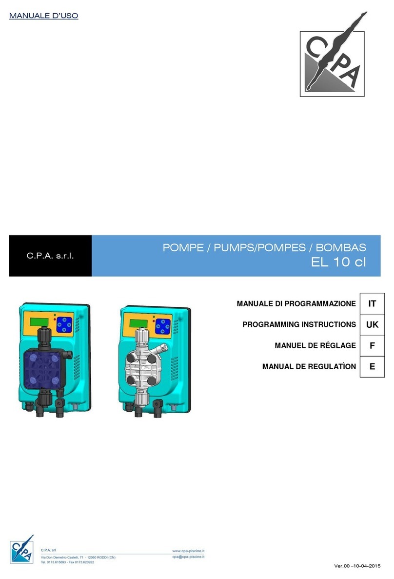 CPA EL 10 cl Programming instructions CPA EL 10 cl Programming instructions