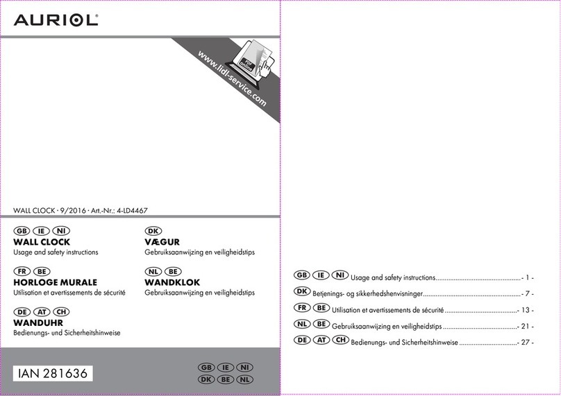 Auriol 4-LD4467 Usage and safety instructions