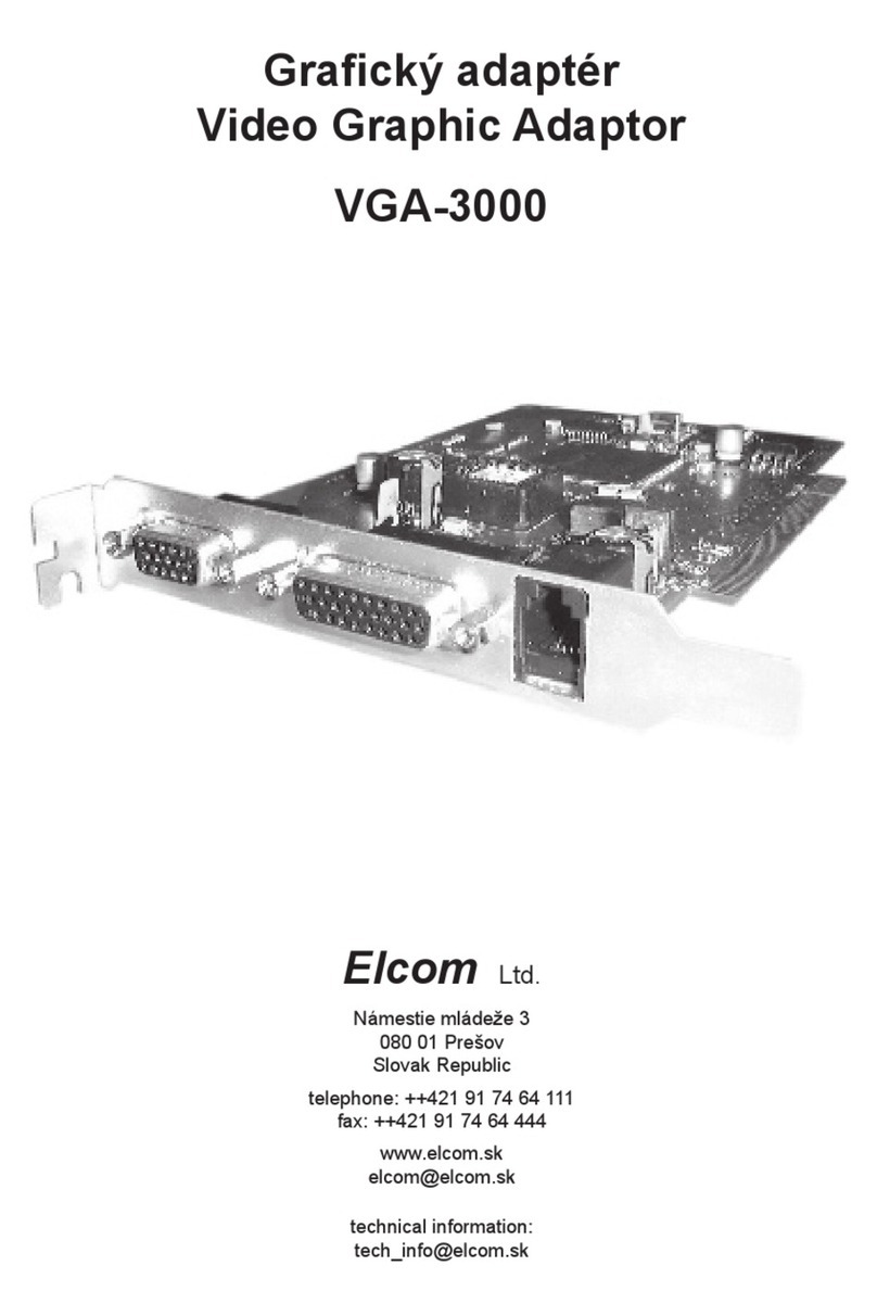 ELCOM VGA-3000 User manual
