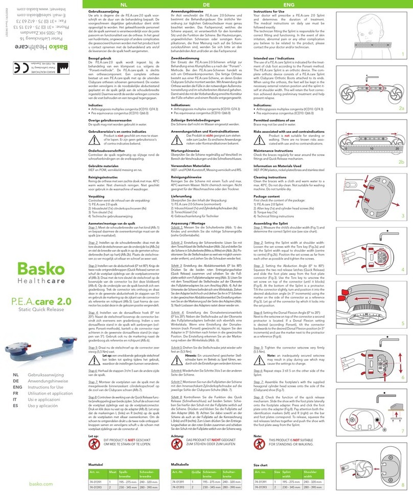Basko Healthcare P.E.A.care 2.0 Instructions for use