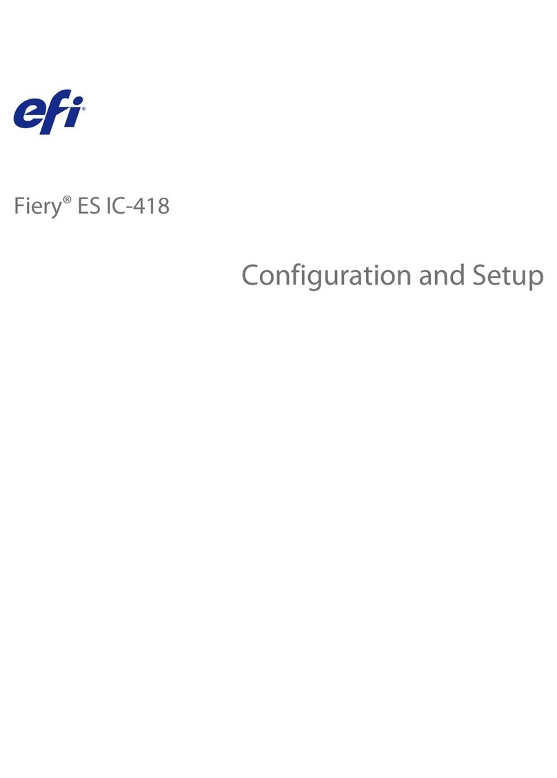 EFI Fiery ES IC-418 Configuration and setup