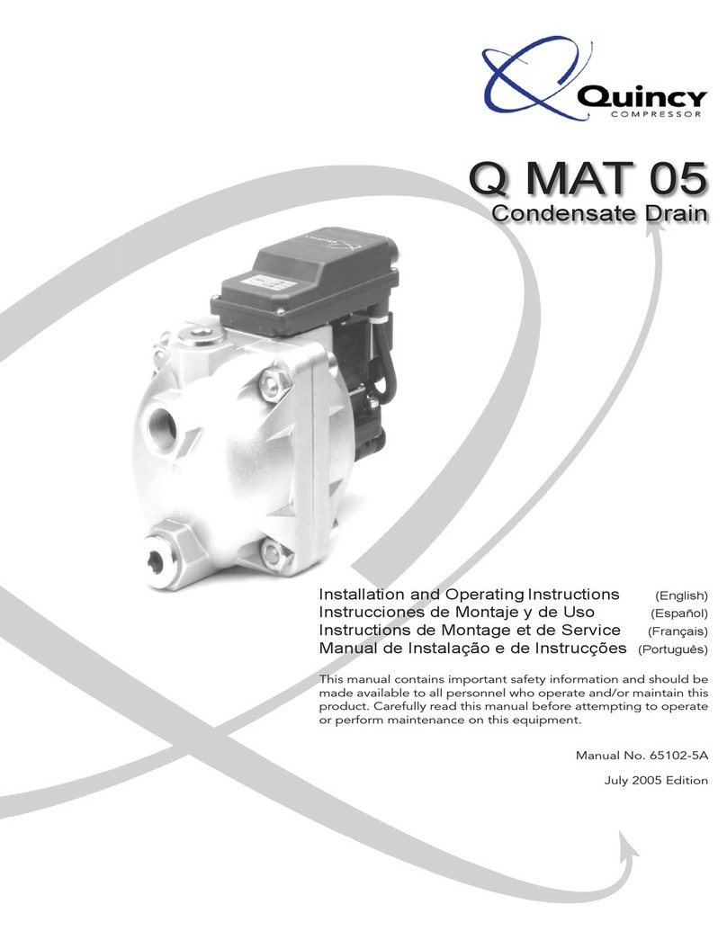 Quincy Compressor Q MAT 05 Installation and operating instructions