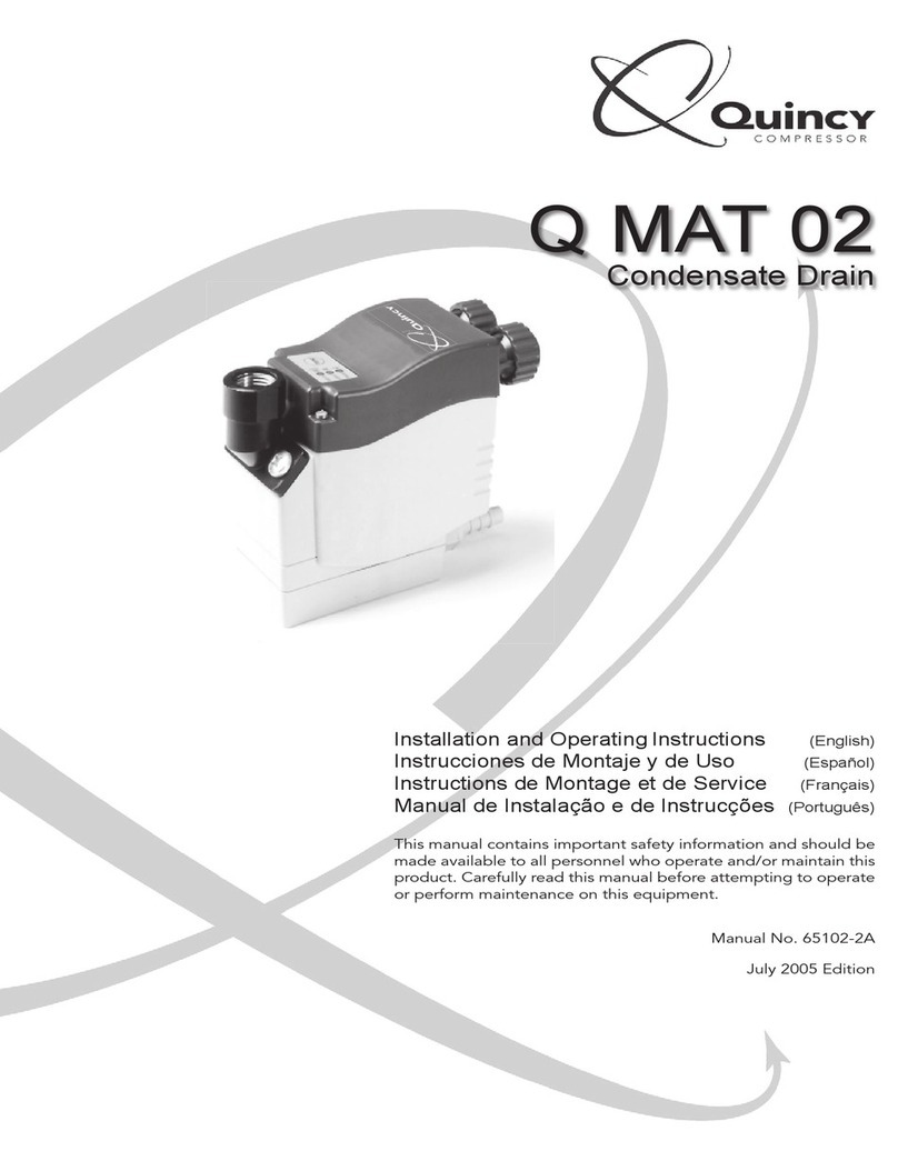 Quincy Compressor Q MAT 02 Installation and operating instructions