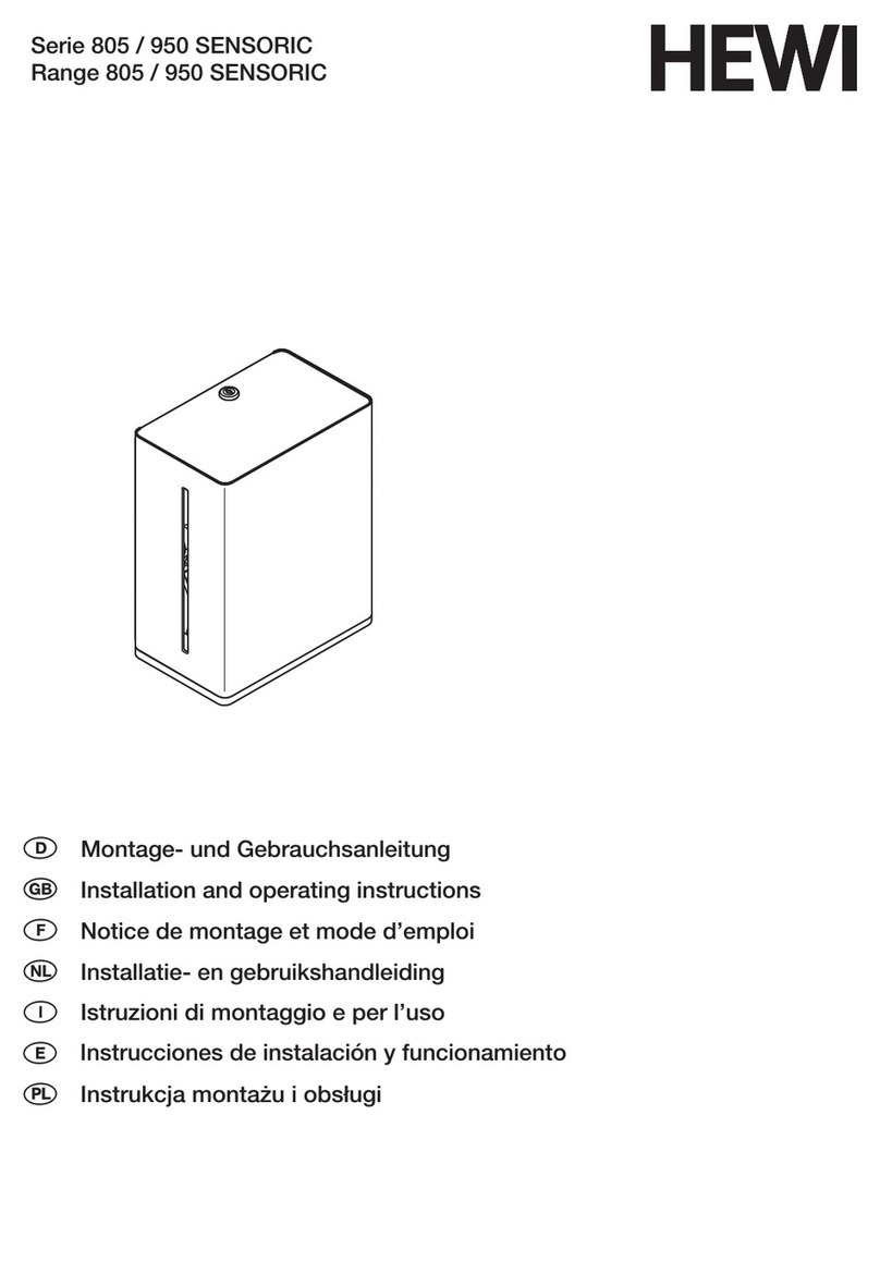 Hewi SENSORIC 805 Series Installation and operating instructions
