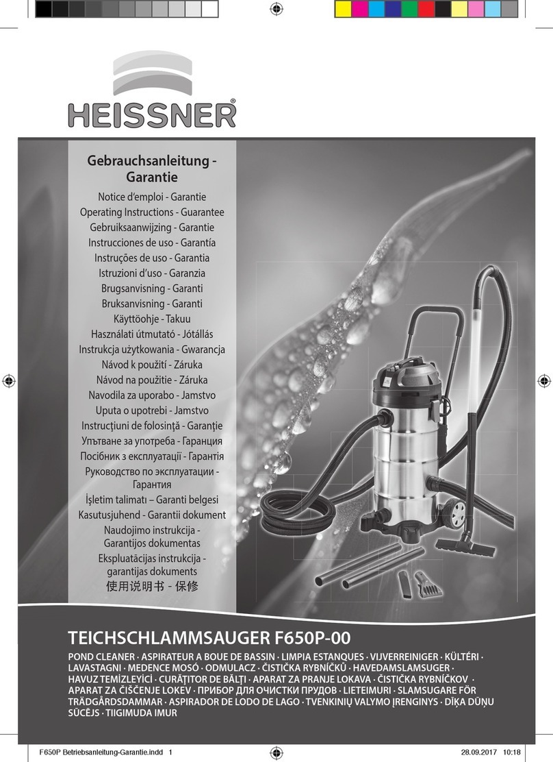 HEISSNER F650P-00 Operating instructions/guarantee