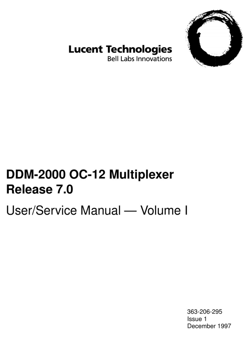Lucent Technologies DDM-2000 OC-12 User & service manual