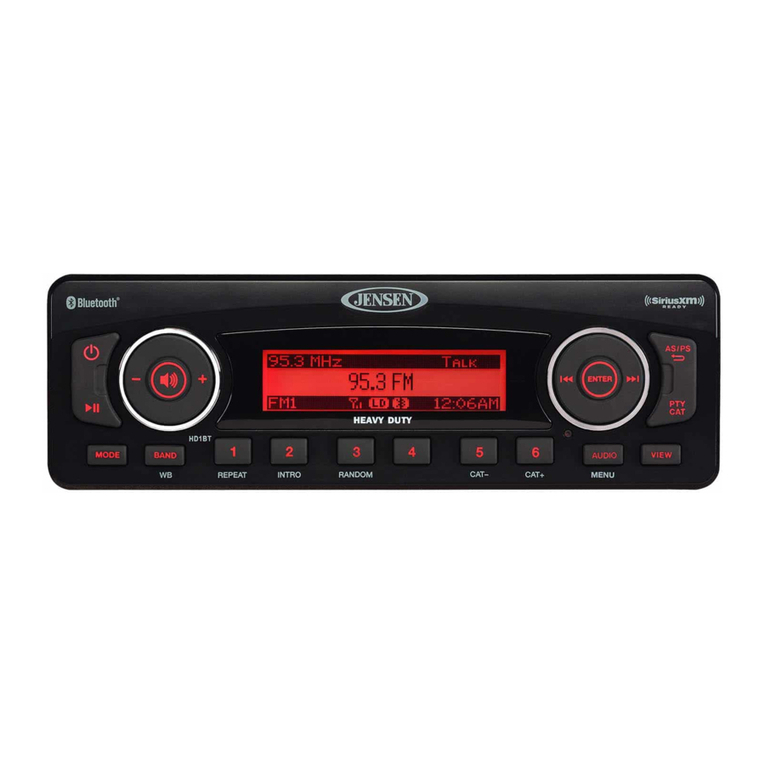 ASA Electronics Jensen HD1BT User manual