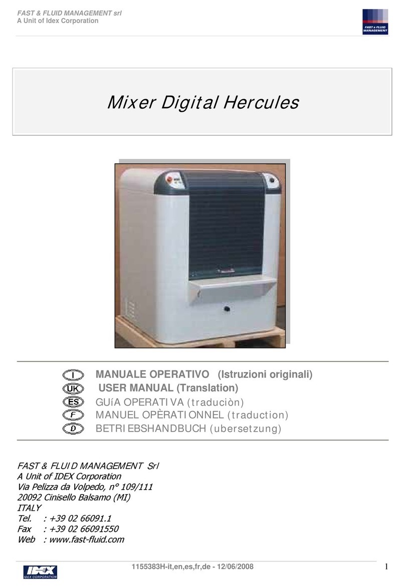 Idex Fast & Fluid Hercules user manual