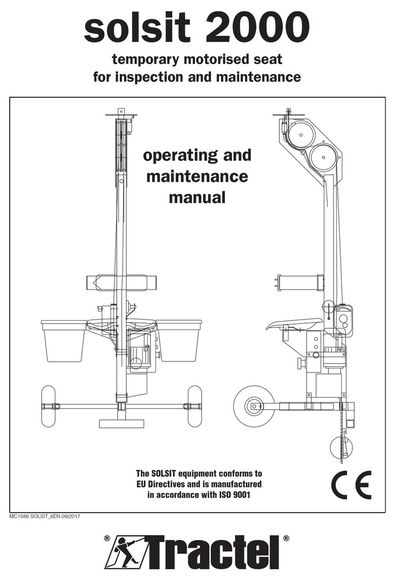 Tractel solsit 2000 Operating instructions