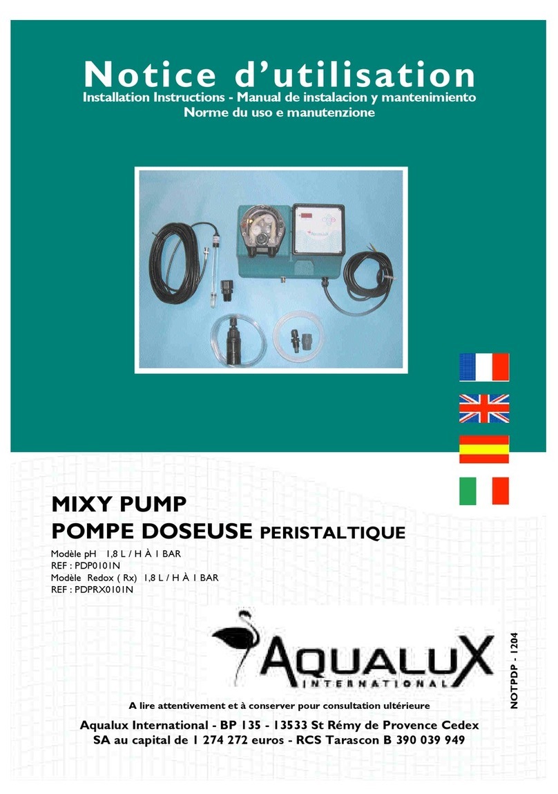 AQUALUX MIXY PH 1.8-01 installation instructions