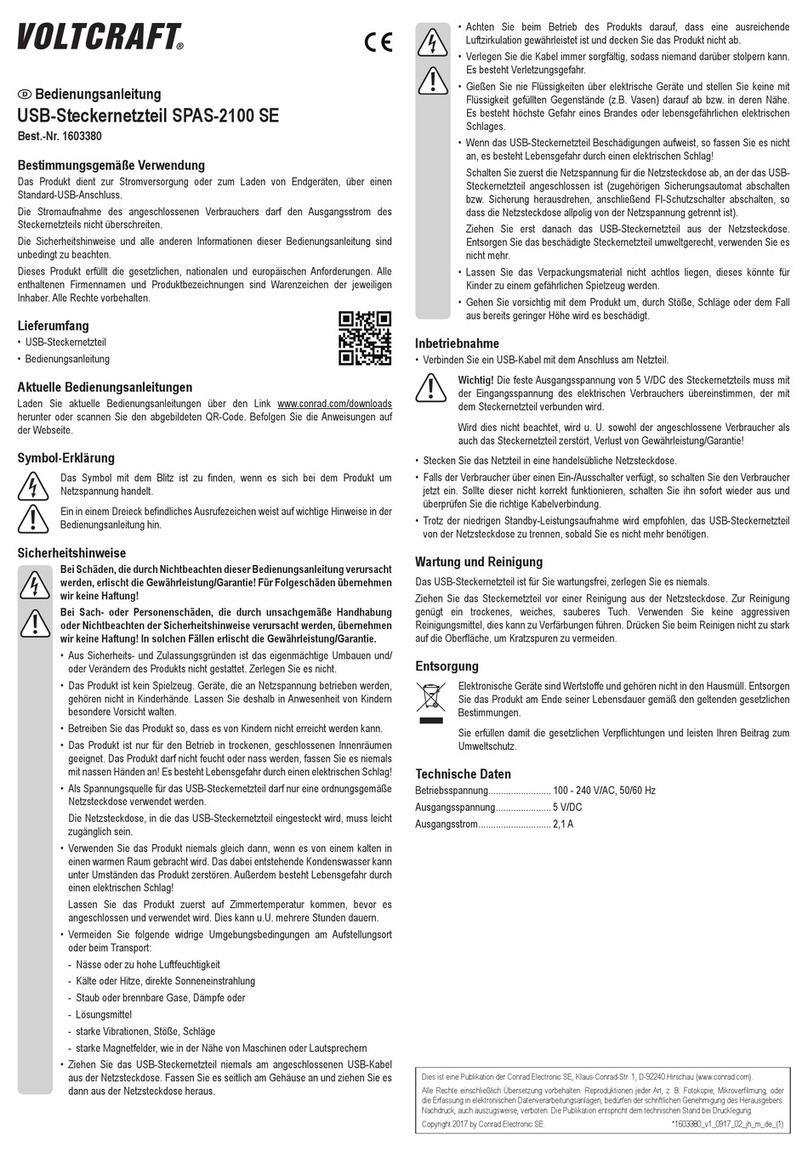 VOLTCRAFT 1603380 User manual