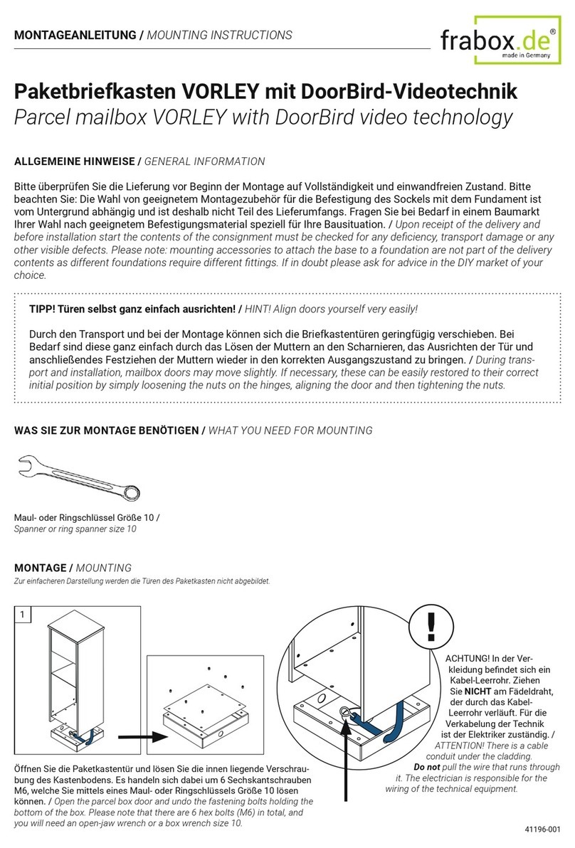 Frabox VORLEY User manual