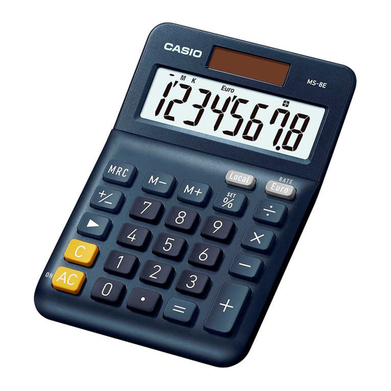 Casio MS-8E User manual