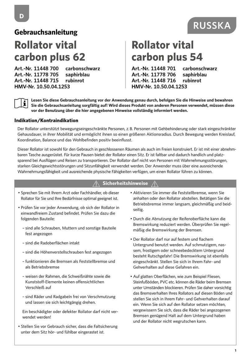 Russka Vital Plus 62 User instructions