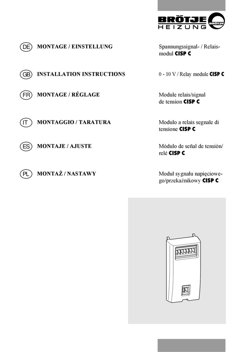 BRÖTJE CISP C installation instructions