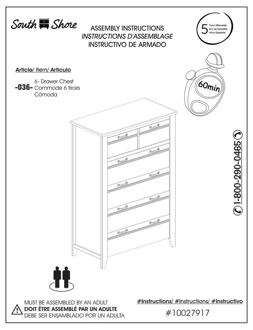 SouthShore 10027917 Assembly instructions