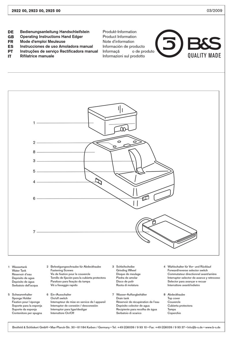 B&C 2922 00 operating instructions