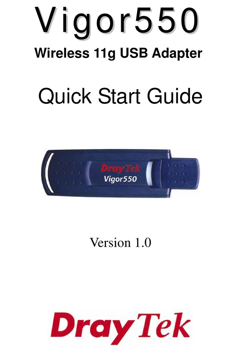 Draytek Vigor550 quick start guide