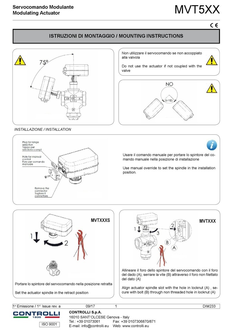 Controlli MVT5 Series User manual