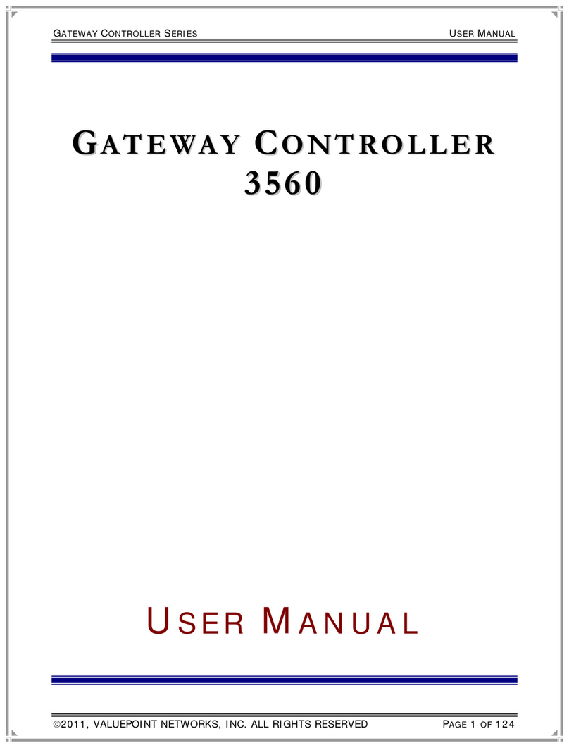 Value Point Gateway controller Series user manual Value Point Gateway controller Series user manual