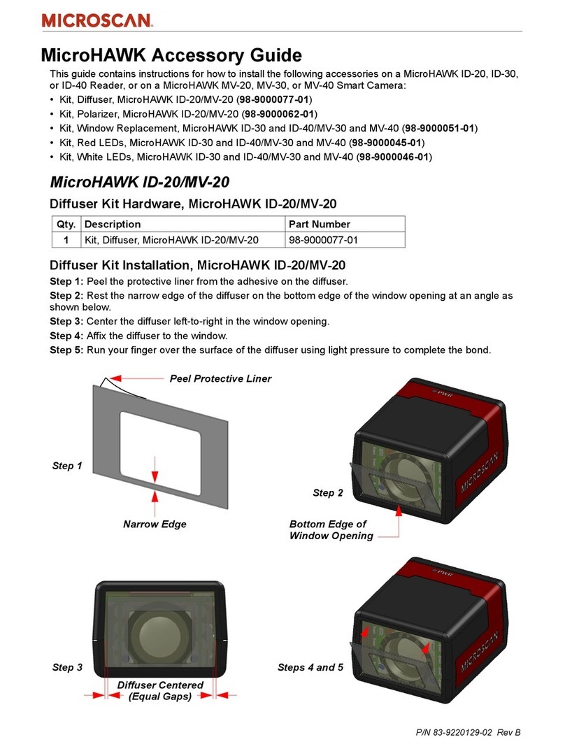 Microscan MicroHAWK 98-9000077-01 Accessory guide Microscan MicroHAWK 98-9000077-01 Accessory guide