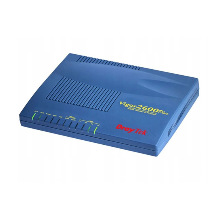 Draytek Vigor2600 plus Series User manual