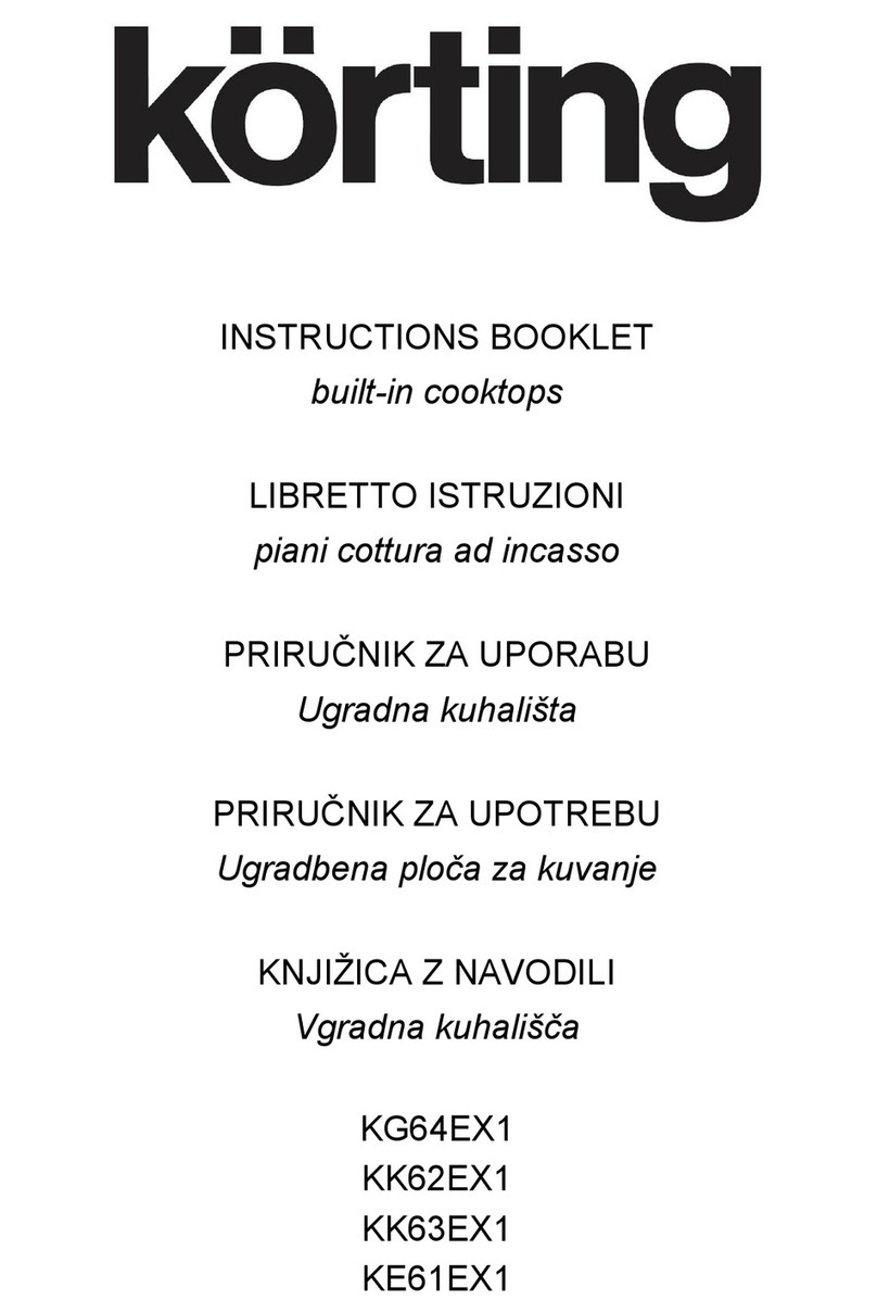 KORTING KG64EX1 Instruction booklet