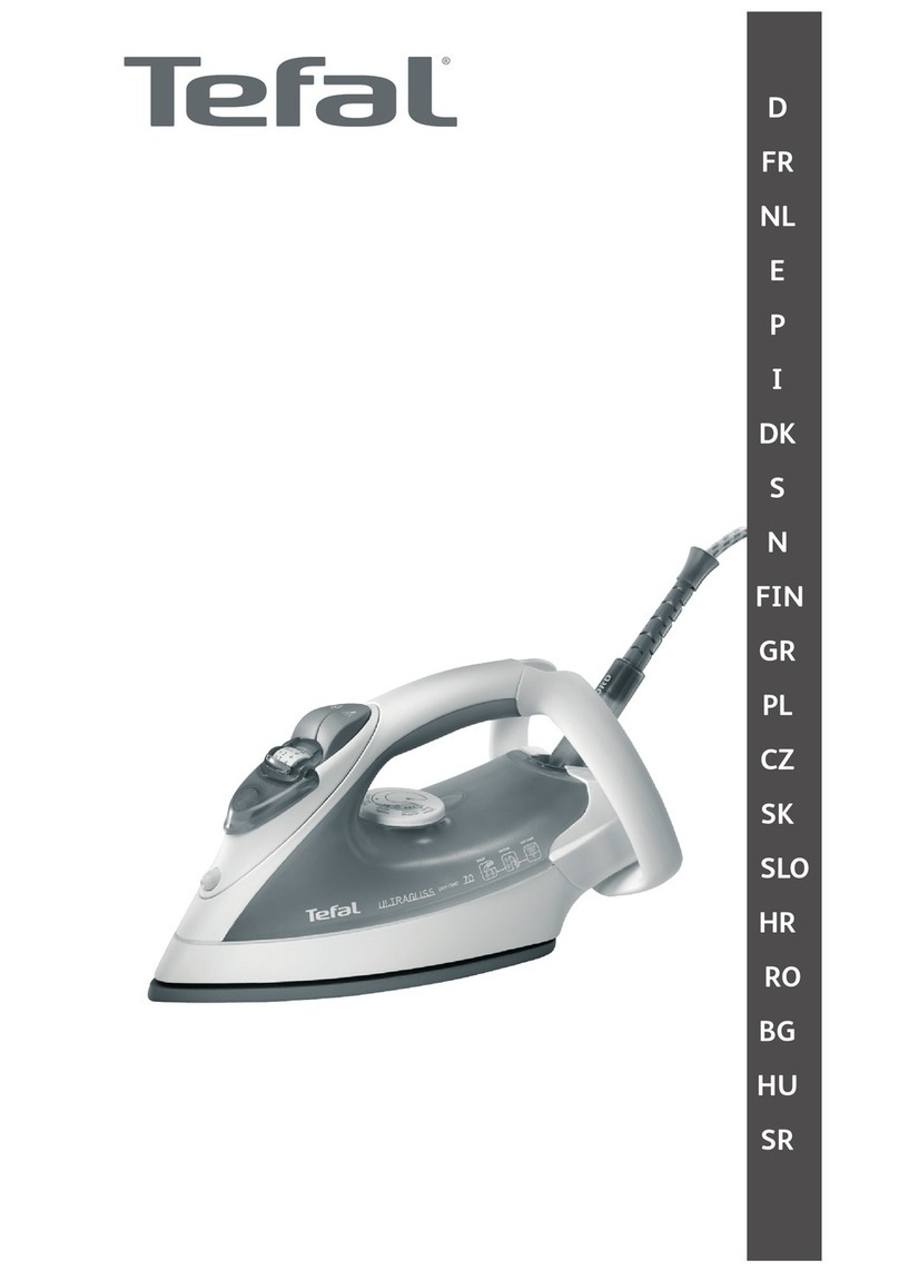 TEFAL Ultragliss Easycord 70 User manual TEFAL Ultragliss Easycord 70 User manual