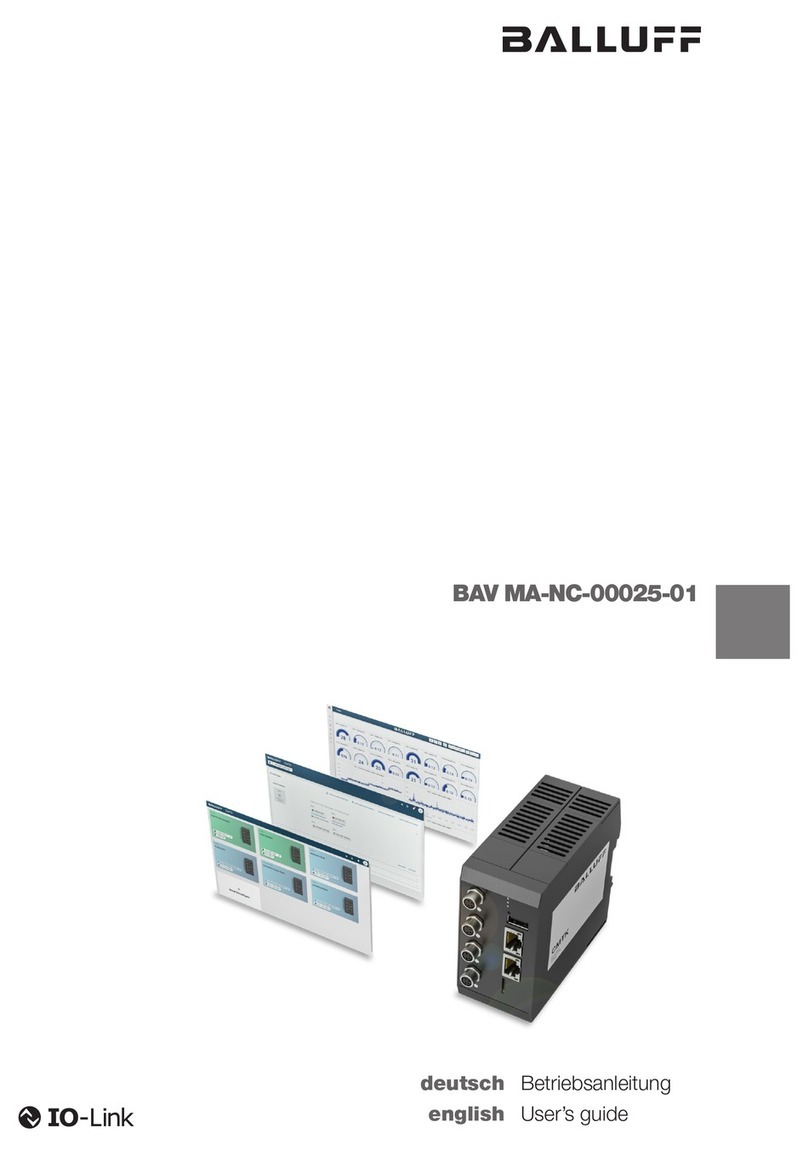 Balluff BAV MA-NC-00025-01 User manual
