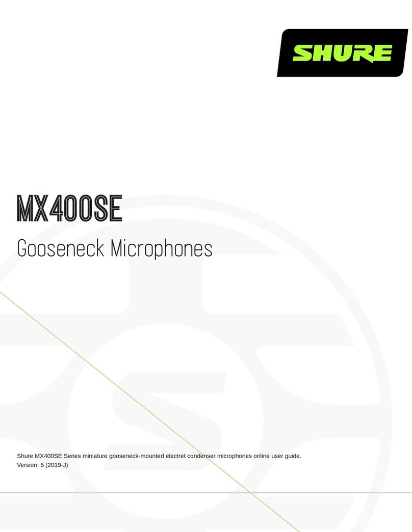 Shure Microflex MX400SE Series User manual