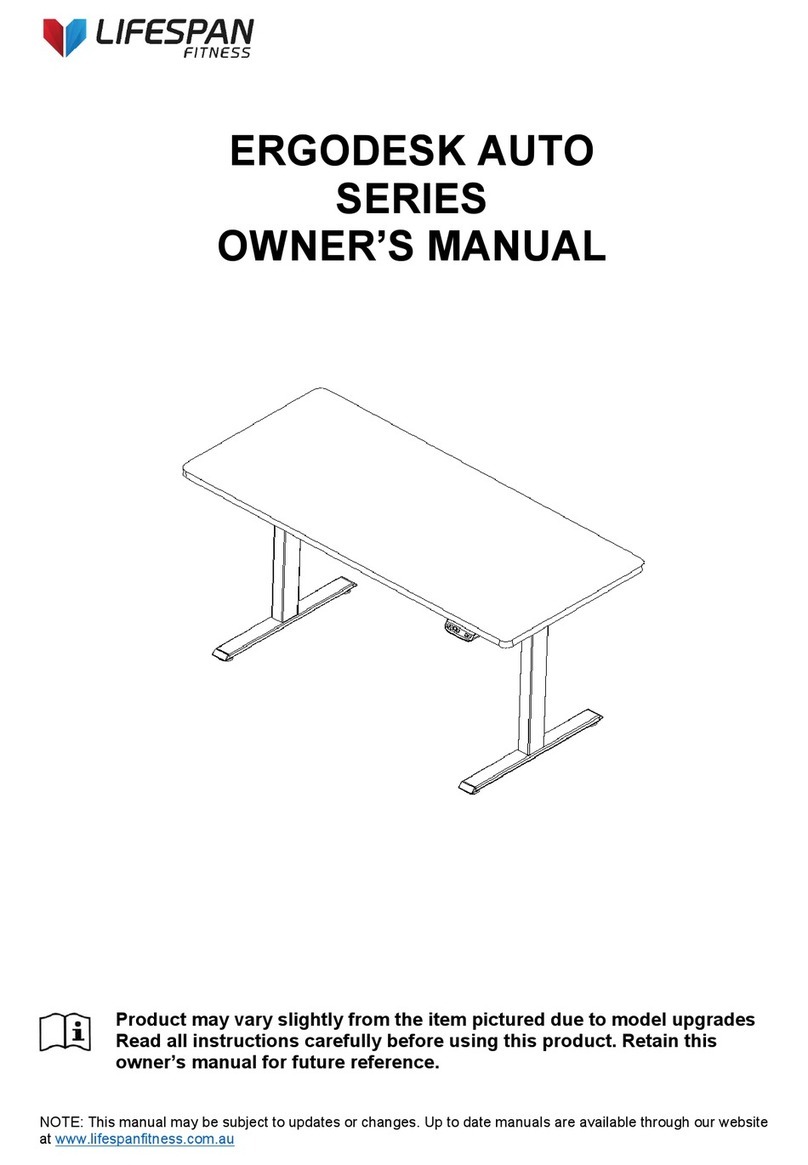 Life Span ERGODESK AUTO Series User manual Life Span ERGODESK AUTO Series User manual