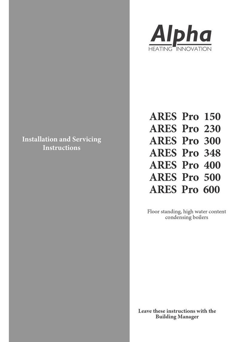 Alpha ARES Pro 150 Installation and servicing instructions Alpha ARES Pro 150 Installation and servicing instructions