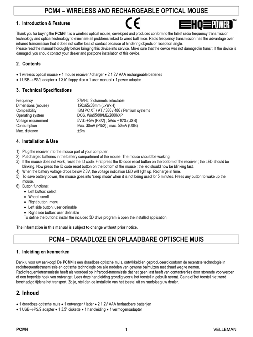 HQ Power PCM4 quick start guide