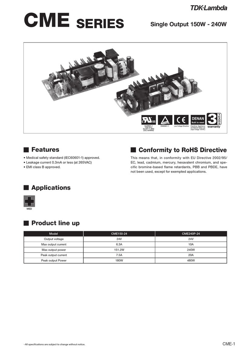 TDK-Lambda CME Series User manual
