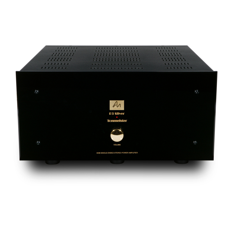 Audio Note P3 Tonmeister Silver Signature Owner's Information