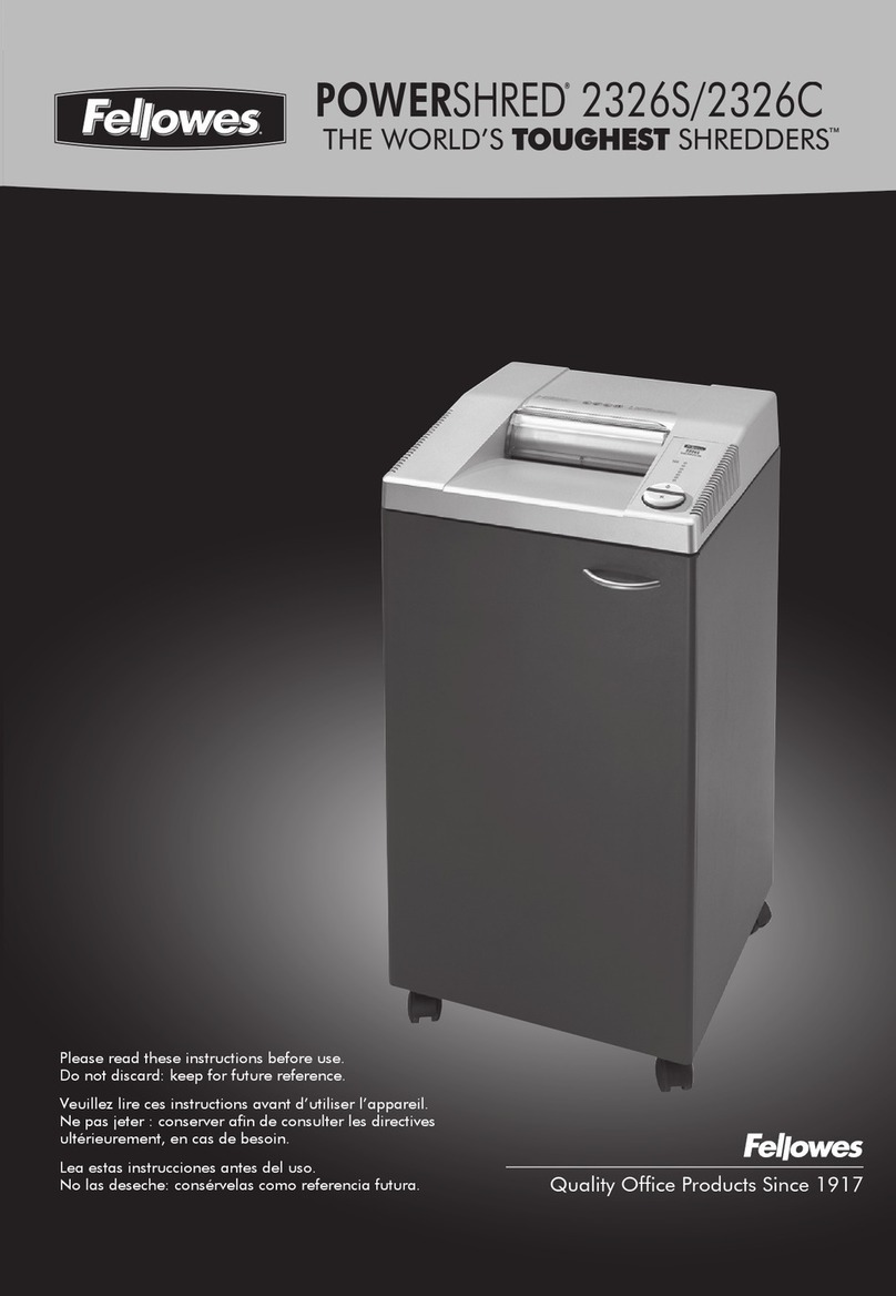 Fellowes 2326S instructions