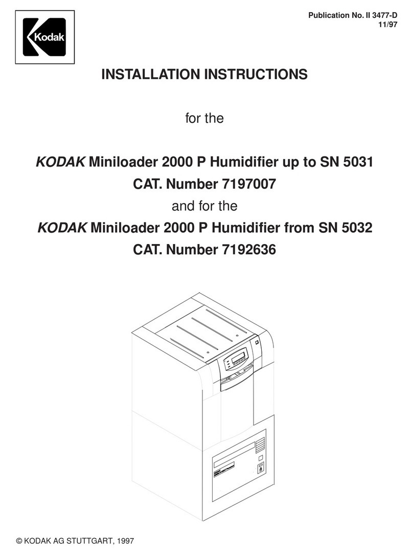 Kodak Miniloader 2000 P installation instructions