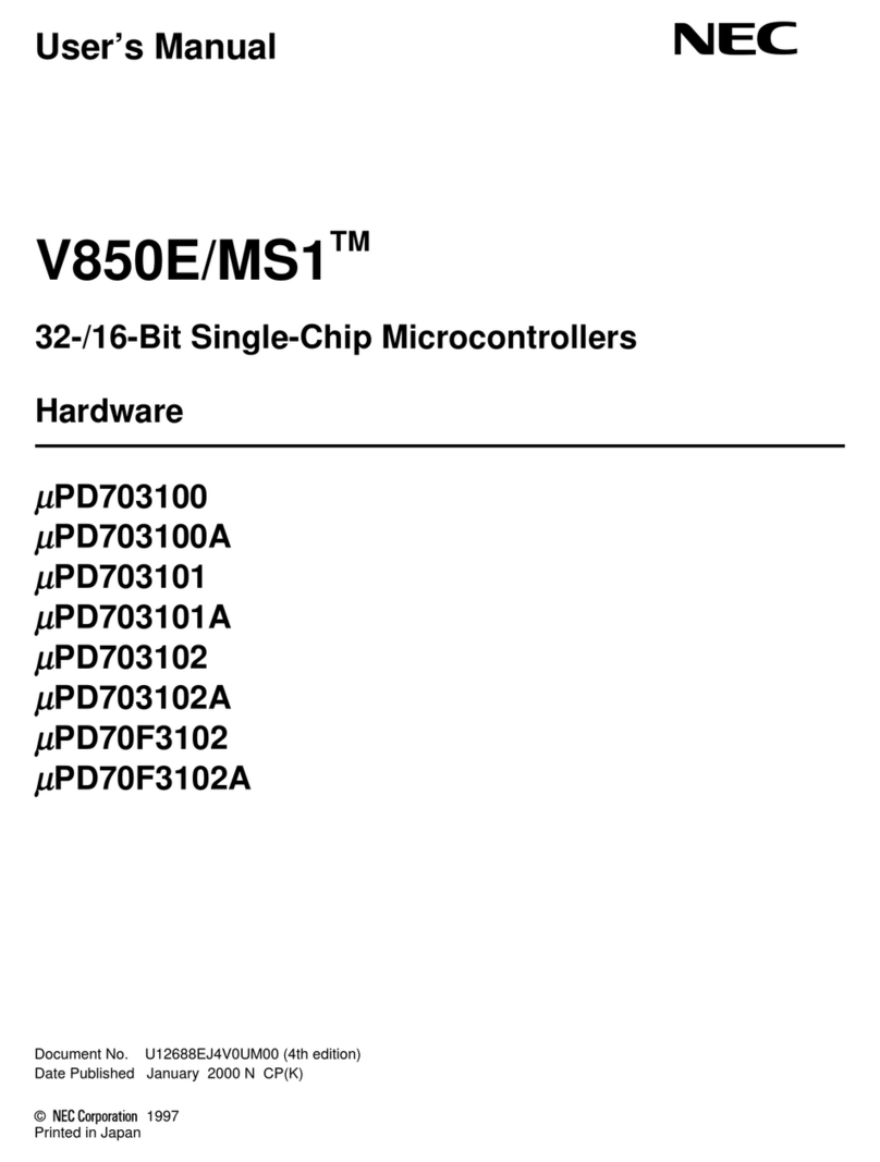 NEC V850E/MS1 UPD703100 User manual