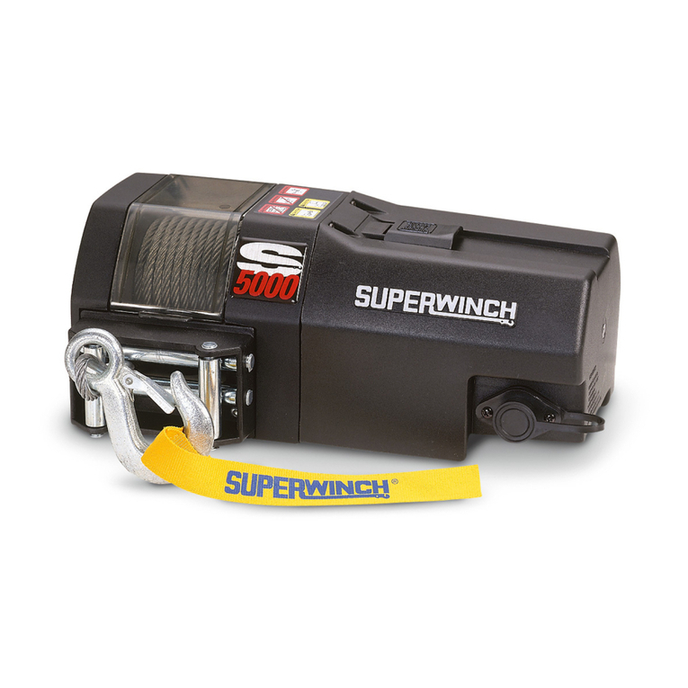Superwinch S4000 User manual Superwinch S4000 User manual