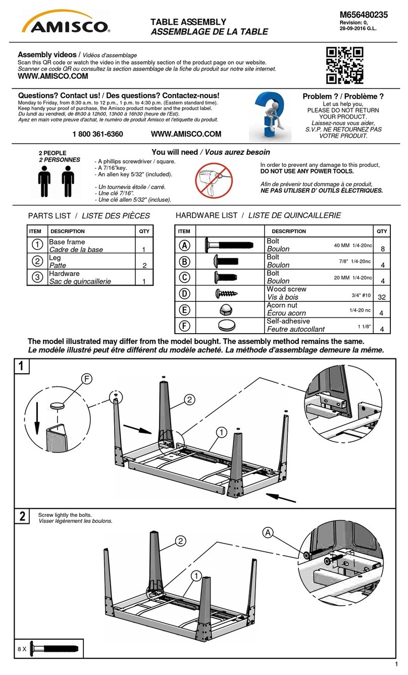 Amisco M656480235 User manual