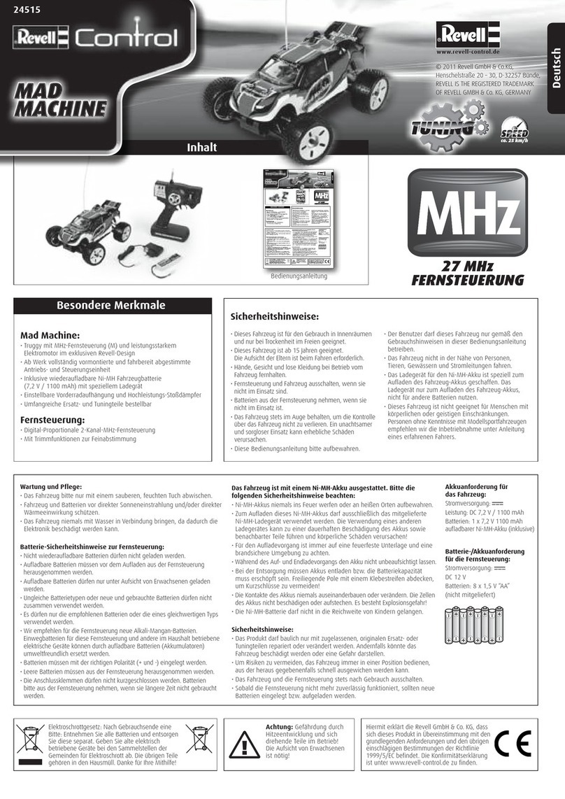 REVELL MAD MACHINE User manual