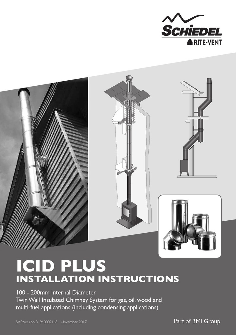 BMI Schiedel RITE-VENT ICID PLUS User manual
