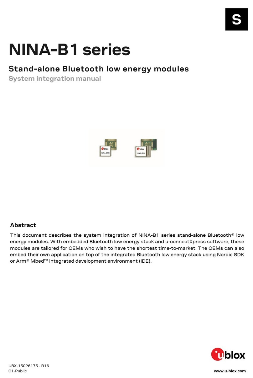Ublox NINA-B1 Series Quick setup guide