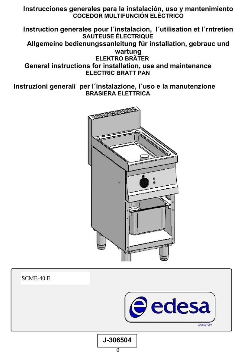 Edesa SCME-40 E General instruction for installation use and maintenance Edesa SCME-40 E General instruction for installation use and maintenance