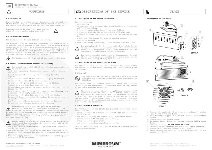 WIMERTON LO32 instruction manual