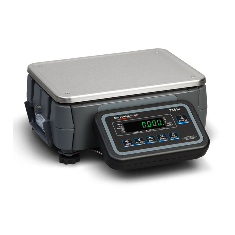 Avery Weigh-Tronix ZK830 User instructions
