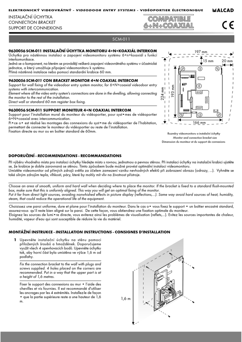 Alcad SCM­-011 installation instructions