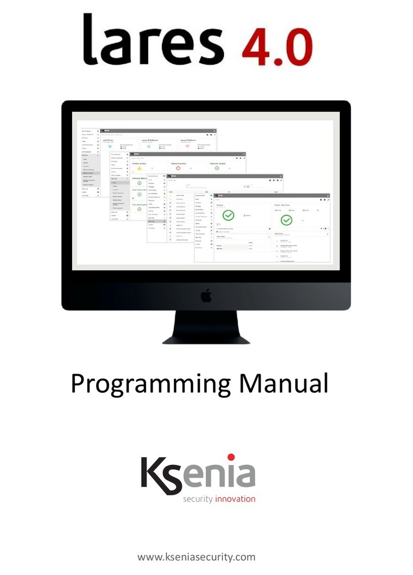 Ksenia lares 4.0 Programming manual