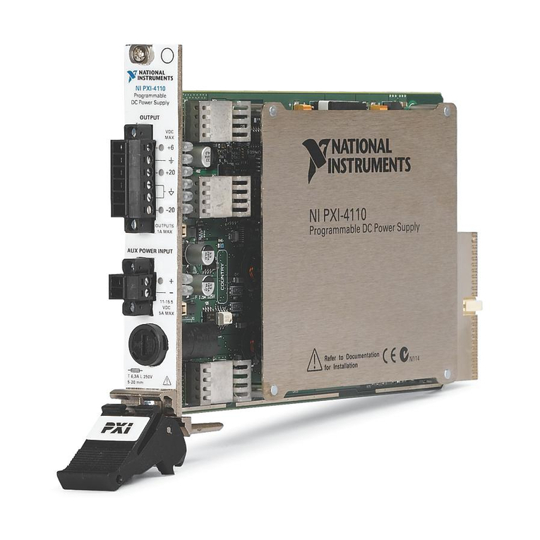 National Instruments PXI-4110 Getting started guide