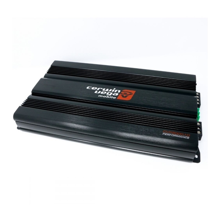 Cerwin-Vega CUP Series User manual
